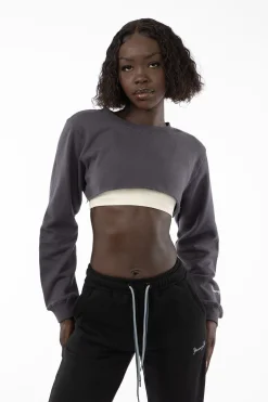 Outerwear<Youngla W501 Super Crop Sweater Coal|Brown|Bone|Black
