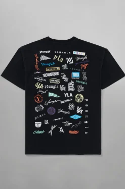 Shirts<Youngla 482-Wall Of Fame Tees Black|White
