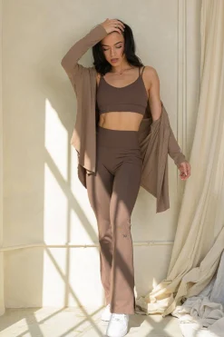 Leggings<Youngla W213-Asana Flare Leggings Milk Chocolate|Matcha|Black