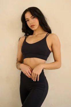 Bras<Youngla W319-Asana Sports Bra Black|Matcha|Milk Chocolate