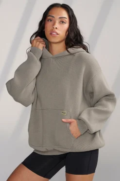 Outerwear<Youngla W514-Bella Sweater Hoodie Black|Brown|Oatmeal|Pistachio Green