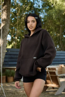 Outerwear<Youngla W514-Bella Sweater Hoodie Black|Brown|Oatmeal|Pistachio Green