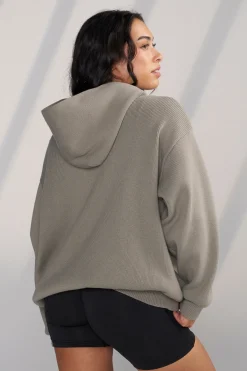 Outerwear<Youngla W514-Bella Sweater Hoodie Black|Brown|Oatmeal|Pistachio Green