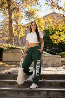 Joggers & Pants<Youngla W223-Campus Joggers Black|Green|Royal Blue|White