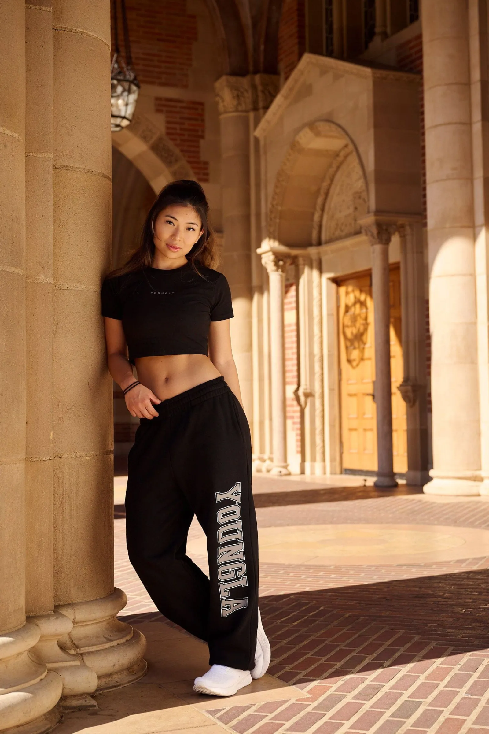 Joggers & Pants<Youngla W223-Campus Joggers Black|Green|Royal Blue|White