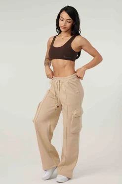 Joggers & Pants<Youngla W216-Cargo Fleece Joggers Sandstone Beige|Mercury Grey|Limestone White|Onyx