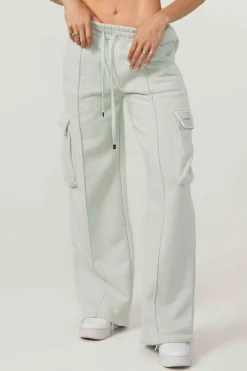 Joggers & Pants<Youngla W216-Cargo Fleece Joggers Sandstone Beige|Mercury Grey|Limestone White|Onyx