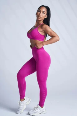 Leggings<Youngla W220-Core Seamless Leggings Bonnie Blue|Stone Grey|Raspberry Wine|Black