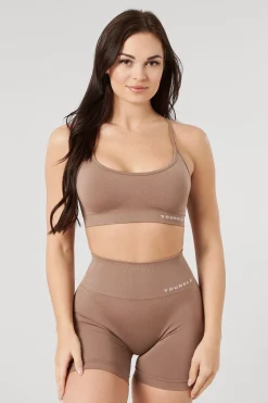 Bras<Youngla W329-Core Seamless Scoop Neck Bra Burgundy Silk|Polished Black|Tan Suede|Velvet Teal
