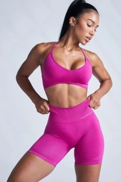 Shorts<Youngla W120-Core Seamless Shorts Raspberry Wine|Stone Grey|Bonnie Blue|Black