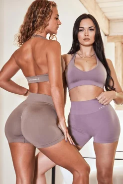 Shorts<Youngla W120-Core Seamless Shorts Raspberry Wine|Stone Grey|Bonnie Blue|Black