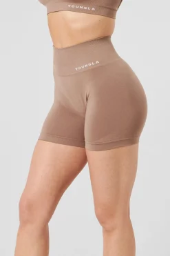 Shorts<Youngla W120-Core Seamless Shorts Raspberry Wine|Stone Grey|Bonnie Blue|Black