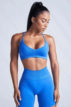 Bras<Youngla W327-Core Seamless Sports Bra Bonnie Blue|Black|Raspberry Wine|Stone Grey