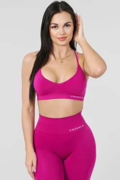 Bras<Youngla W327-Core Seamless Sports Bra Bonnie Blue|Black|Raspberry Wine|Stone Grey