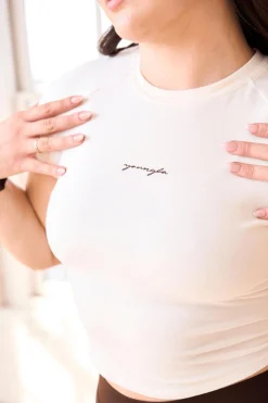 Tops<Youngla W433-Curve Baby Tee Bossy|Flirty|Salty|Moody
