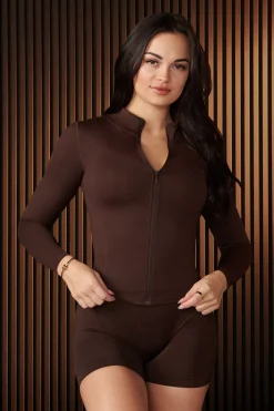 Outerwear<Youngla W517-Curve Bodycon Jacket Bossy|Moody|Peachy|Salty