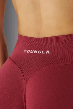 Shorts<Youngla W133-Curve Seamless Shorts Black|Bossy|Charcoal|Cider