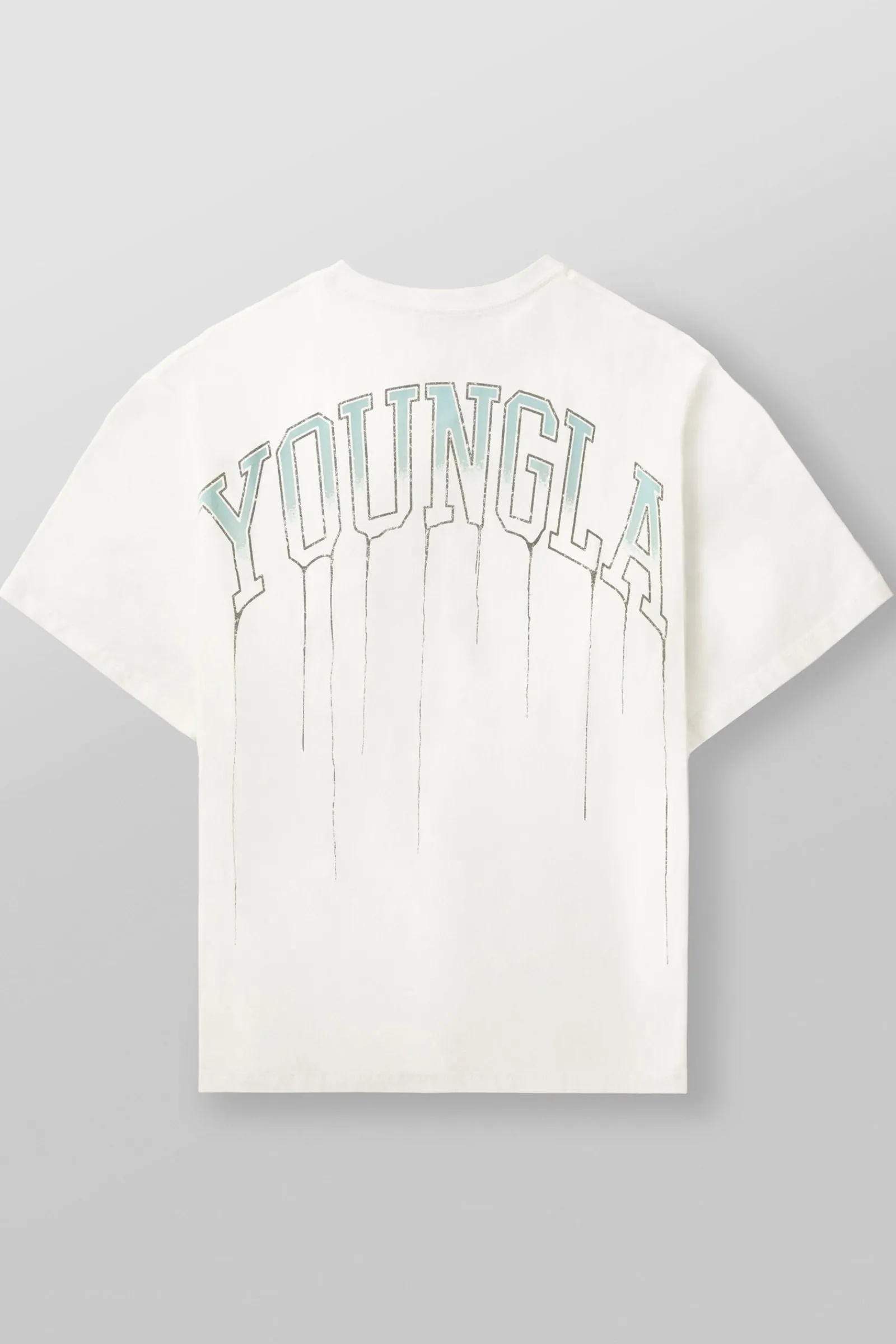 Shirts<Youngla W428-Drip Oversized Tee Black Wash|Brown Wash|Coconut Milk|Grape Wash