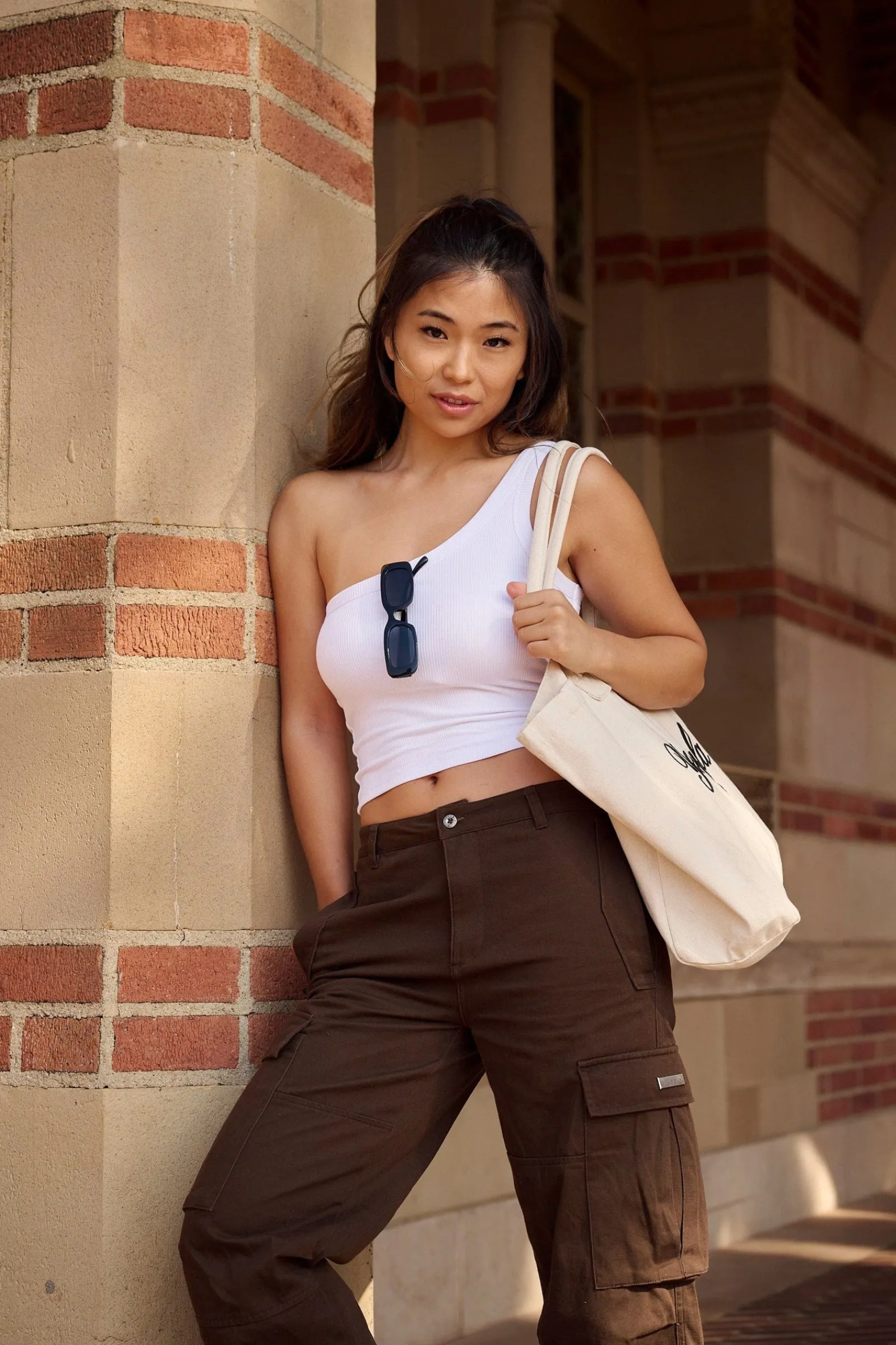 Tops<Youngla W313-Harmony Top Black|White|Brown|Emerald Green