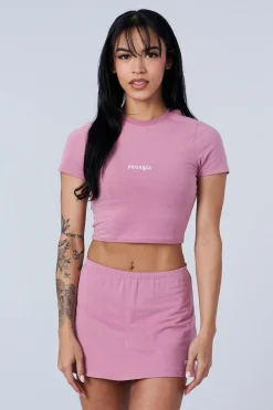 Tops<Youngla W442-Love Sets-Baby Tee Black|Beige|Grey|Lavender