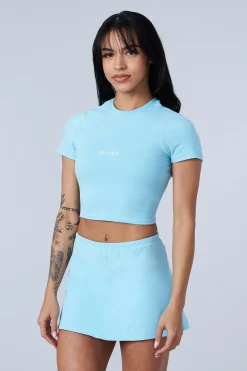 Tops<Youngla W442-Love Sets-Baby Tee Black|Beige|Grey|Lavender