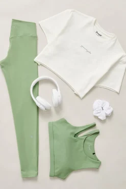 Tops<Youngla W426-Not So Basic Cropped Tee Slate|Nardo Grey|Coconut Milk|Black
