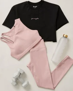 Tops<Youngla W426-Not So Basic Cropped Tee Slate|Nardo Grey|Coconut Milk|Black
