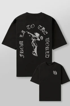 Shirts<Youngla 4096-Worldwide Excellence Tees Black|Brown|Dark Grey|Navy
