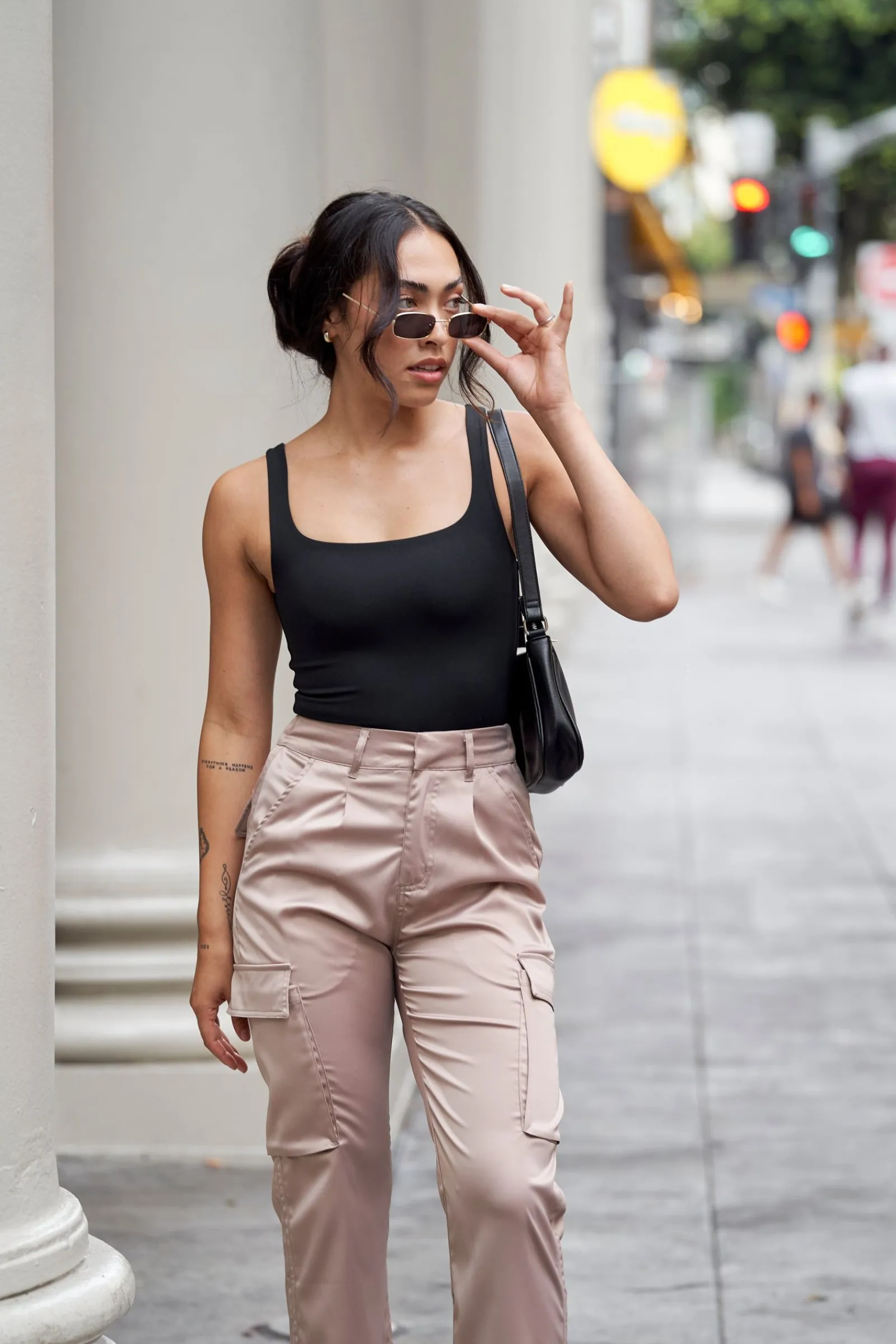 Tops<Youngla W307-Snatched Bodysuit Black|Ivory|Brown|Grape