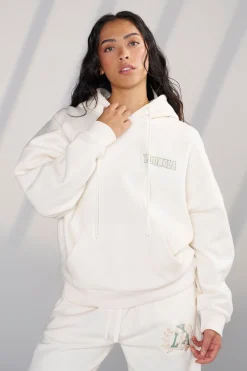 Outerwear<Youngla W524-Teddy Hoodie Barely Beige|Black|Coconut Milk|Kashmir Blue