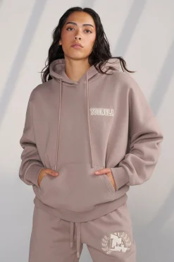 Outerwear<Youngla W524-Teddy Hoodie Barely Beige|Black|Coconut Milk|Kashmir Blue