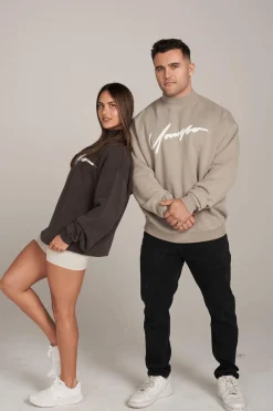 Outerwear<Youngla W521-Urban Crewneck Eclipse Wash|Moonstone Wash|Rain Cloud Wash|Raven Wash