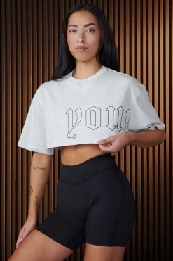 Tops<Youngla W436-Urban Crop Tee Raven|Eclipse|Moonstone|Forest Night