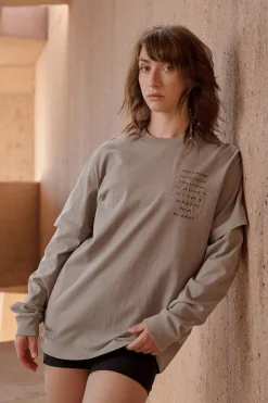 Tops<Youngla W437-Urban Layer Tee Eclipse|Marble|Moonstone|Rain Cloud