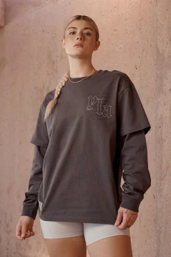 Tops<Youngla W437-Urban Layer Tee Eclipse|Marble|Moonstone|Rain Cloud
