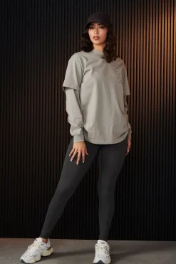 Tops<Youngla W437-Urban Layer Tee Eclipse|Marble|Moonstone|Rain Cloud