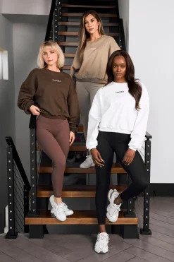 Outerwear<Youngla W513-Willow Crewneck Black Wash|Brown Wash|Desert Olive|White