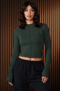 Tops<Youngla W409-Wispy Top Forest Green|Black|Brown